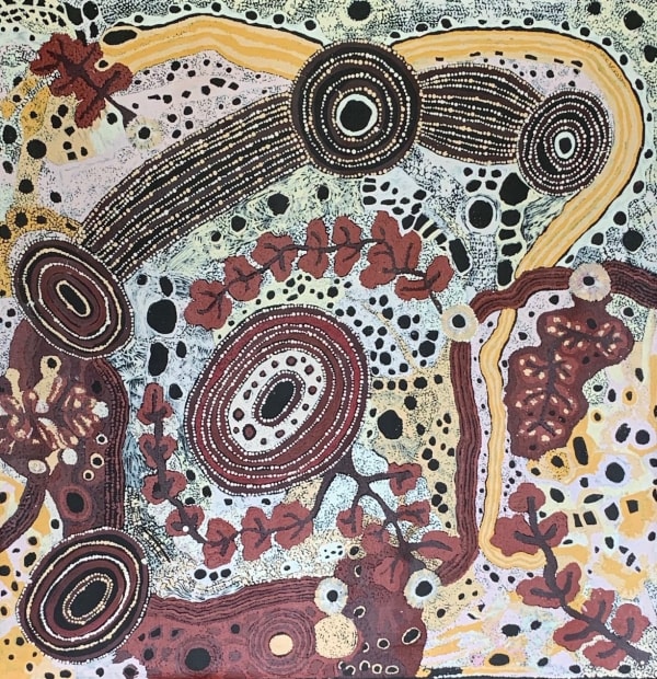 Pauline Minmila Wangin, Kapi Tjukula (Water Hole), 2020