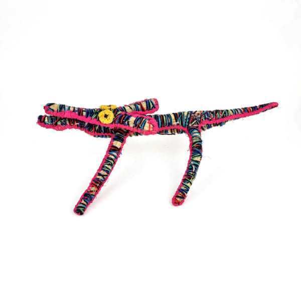 Antoinette Williamson Papa (Dog), 2022 tjanpi (grass), acrylic wool, raffia 20 x 50 x 30 cm 7 7/8 x 19 3/4 x 11 3/4 in