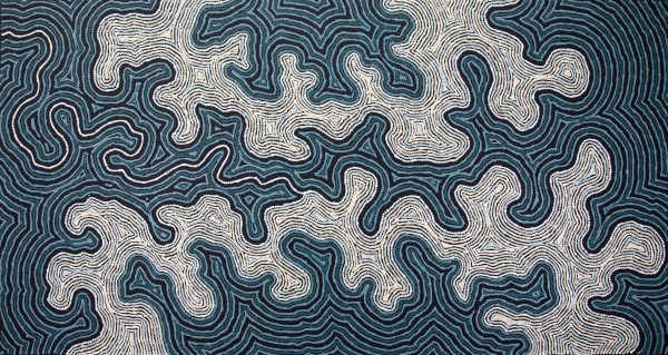 Mukayi Baker Piltati, 2022 acrylic on linen 79 x 149 cm 31 1/8 x 58 5/8 in