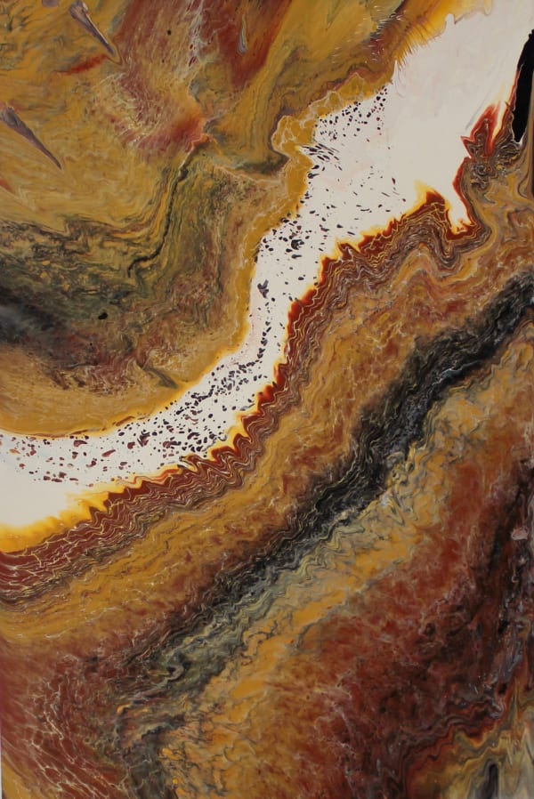 Tanya Singer Puntu - Salt Lake, 2021 acrylic on plywood 90 x 60 cm 35 3/8 x 23 5/8 in