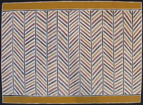 Evonne Rraraypum Warrnyu Dhawu (Flying Fox Story), 2022 acrylic on canvas 61 x 87 cm 24 x 34 1/4 in