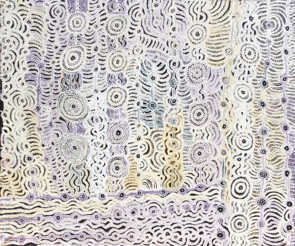 Maringka Burton Anamaruku Tjuta (Many Caterpillars), 2020 acrylic on linen 167 x 198 cm 65 3/4 x 78 in
