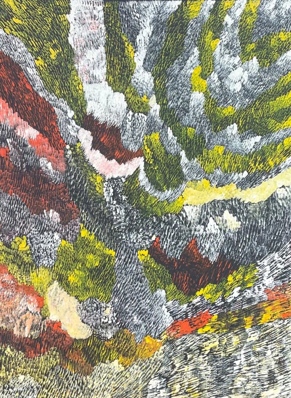 Amanda Jane Gabori Dibirdibi Dibirdibi Country, 2010 synthetic polymer paint on linen 100 x 70.5 cm 39 3/8 x 27 3/4 in