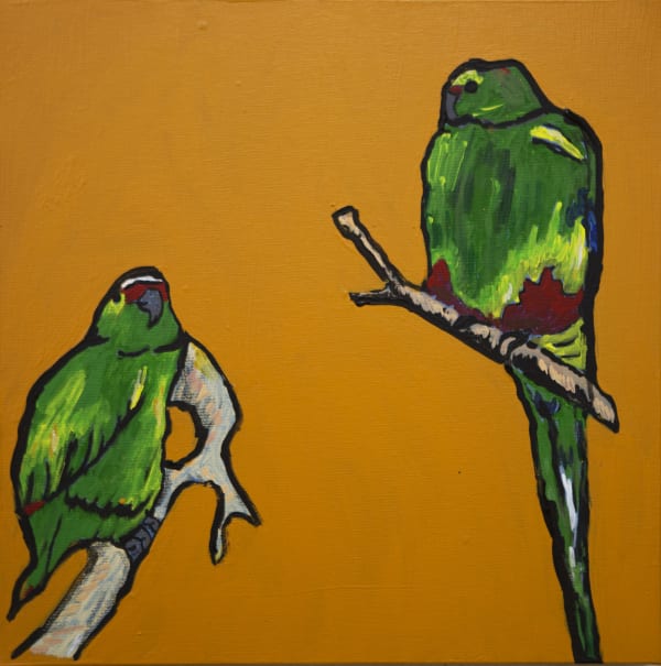 Jeffrey Lewis Jeffrey's Birds, 2021 acrylic on canvas 40 x 40 cm 15 3/4 x 15 3/4 in