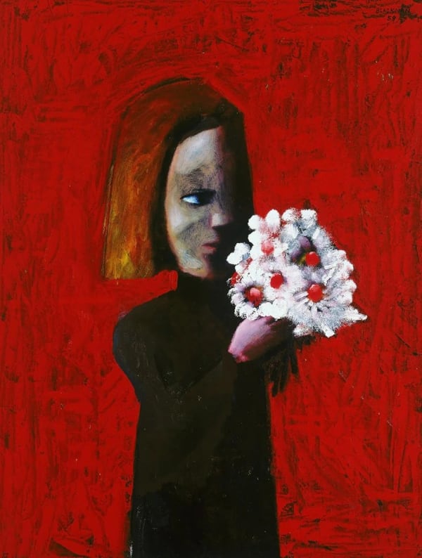 Charles Blackman The Presentation, 2018 archival print on paper( framed) 90 x 68 cm (image size) 35 3/8 x 26 3/4 in 112 x 79 cm (paper size) Artist's' Proof