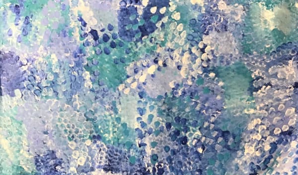 Belinda Golder Kngwarreye Bush Plum Flowers , 2020 acrylic on linen 60 x 100 cm 23 5/8 x 39 3/8 in