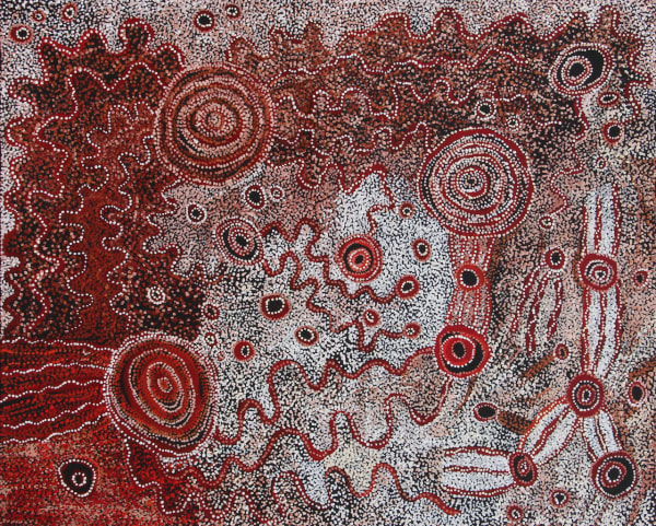 Julie Yatjitja Iwantja Tjukitji (Iwantja Soakage), 2022 acrylic on linen 122 x 152 cm 48 1/8 x 59 7/8 in