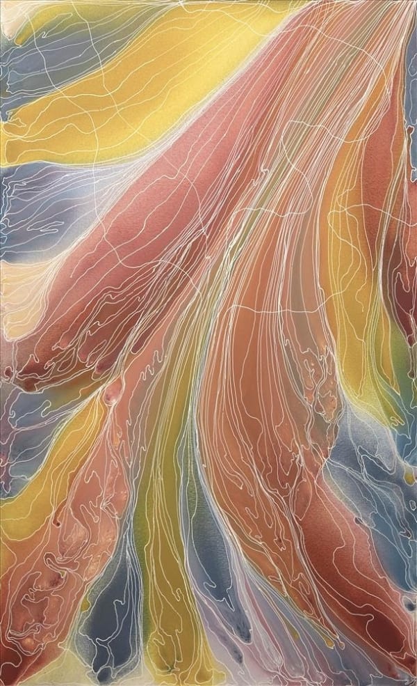 Janice Stanley Pantu (Salt lake), 2025 acrylic on canvas 180 x 111 cm 70 7/8 x 43 3/4 in