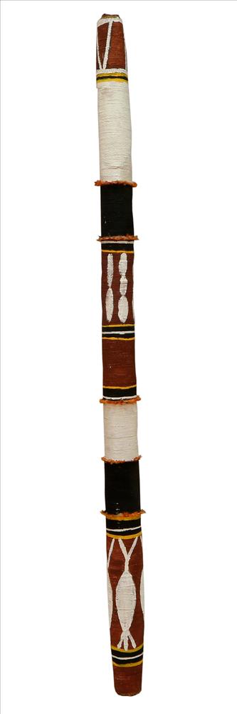 Jack Nawilil Namorrorddo a Profane Spirit, 2015 paperbark, natural fibres, ochre 160 x 10 cm 63 x 4 in
