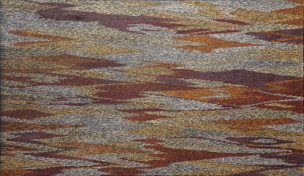 Lynette Lewis Wamikata Walka Tali (Sand Dune), 2023 acrylic on linen 70 x 120 cm 27 1/2 x 47 1/4 in