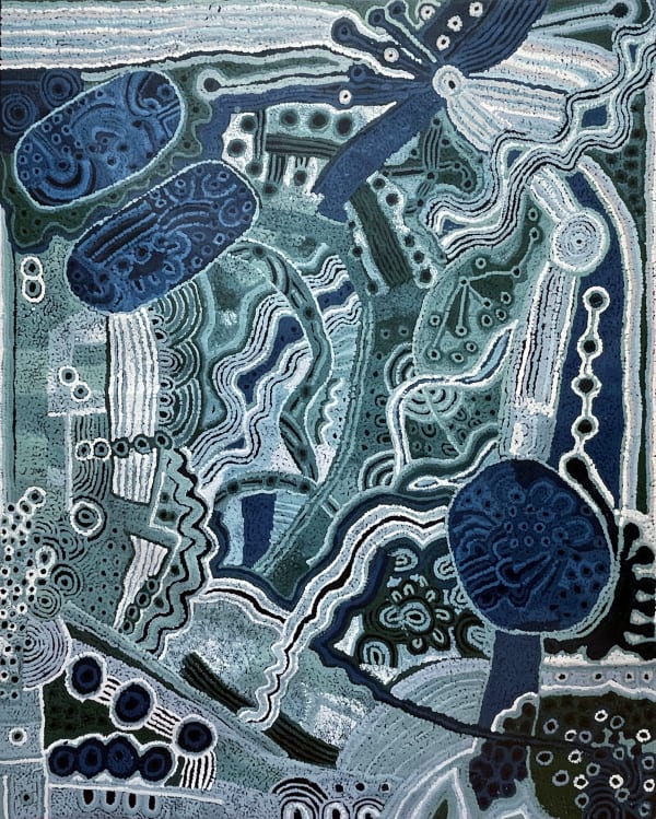 Anita Pumani Antara - Maku Dreaming, 2024 Synthetic polymer paint on linen 152 x 122 cm 59 7/8 x 48 in