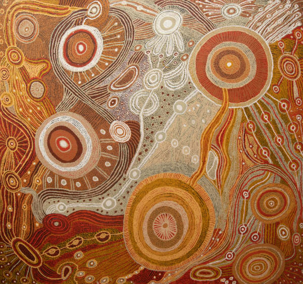Atipalku Intjalki Tjukurpa Mulayangu, 2022 acrylic on linen 170 x 180 cm 66 7/8 x 70 7/8 in