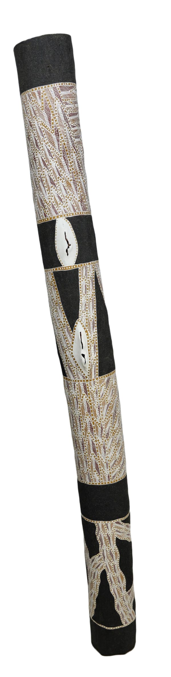 Dhambit #2 Wanambi Yalanba, 2020 Ochres on wood 203 x 18 cm 79 7/8 x 7 1/8 in