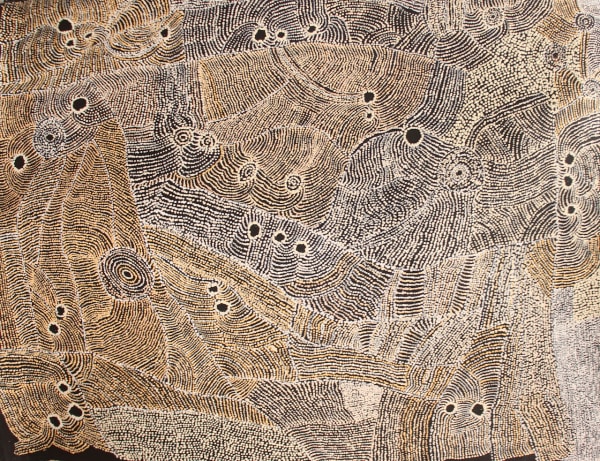 Daisy Barney Ngura (Country), 2022 acrylic on linen 152 x 200 cm 59 7/8 x 78 3/4 in