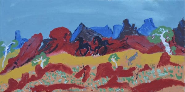 Lance James, Wild Horses, Docker River, 2014