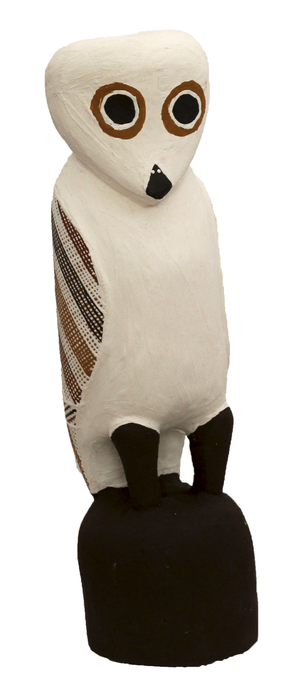 Djul'djul Gurruwiwi Worrworr, 2024 ochres on wood 35.5 x 9 cm 14 x 3 1/2 in