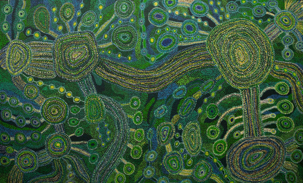 Katrina Tjitayi Piltati, 2024 acrylic on linen 100 x 174 cm 39 3/8 x 68 1/2 in