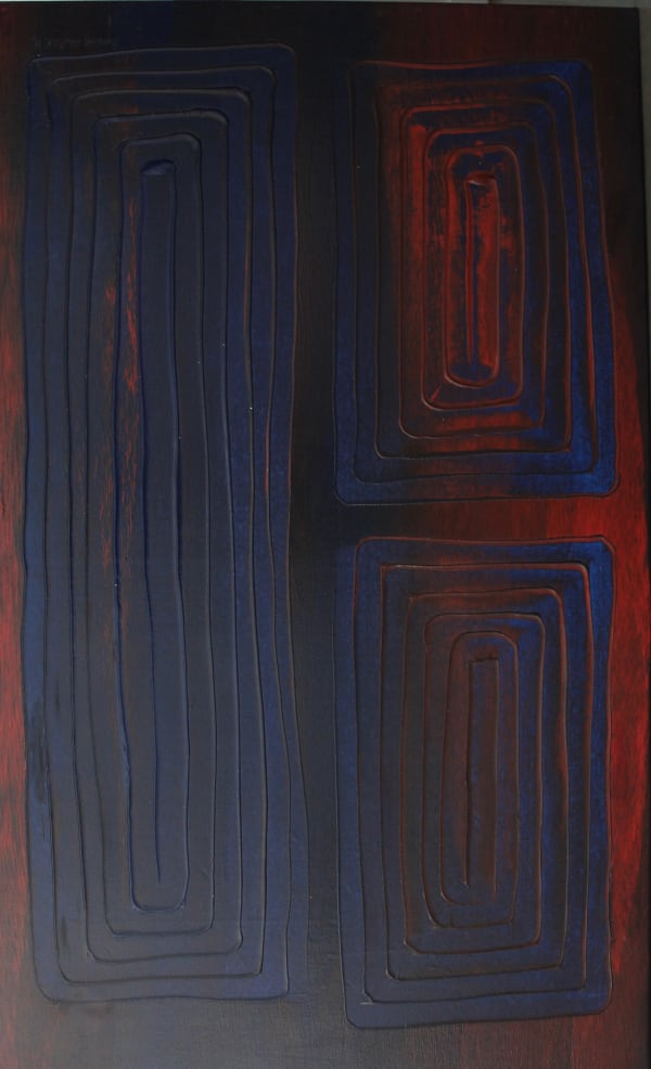 Rosella Namok Today now all got to go by same law, 2005 acrylic on canvas 170 x 104 cm 66 7/8 x 41 in