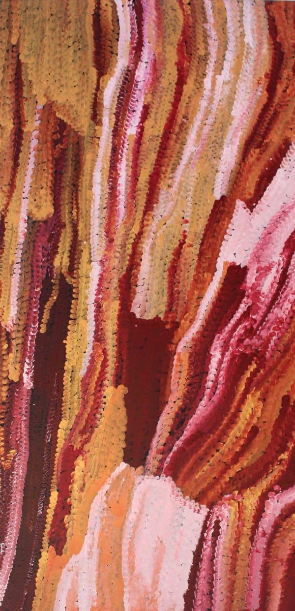 Bugai Whyoulter Wantili, 2015 acrylic on canvas 152 x 76 cm 59 7/8 x 29 7/8 in