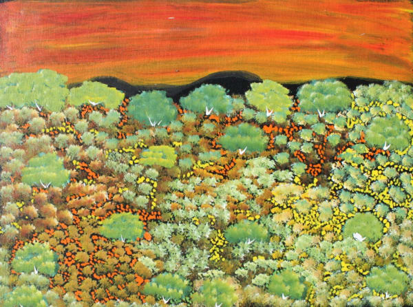 Ada Pula Beasley My Country, 2021 acrylic on linen 45 x 60 cm 17 3/4 x 23 5/8 in