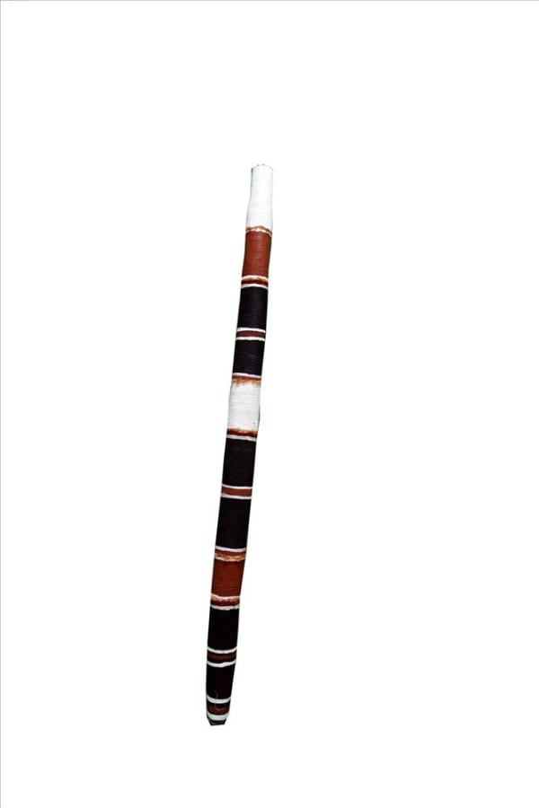 Jack Nawilil Namorrorddo a Profane Spirit, 2013 paperbark, natural fibres, ochre 160 x 10 cm 63 x 4 in