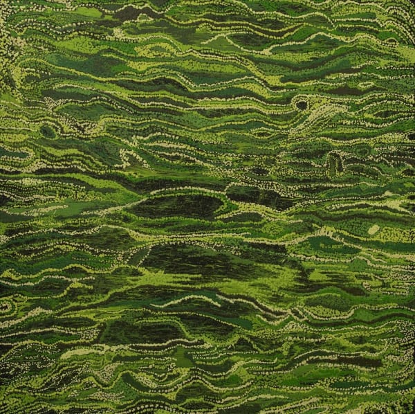 Langaliki Lewis Tali / Sand dune, 2025 acrylic on canvas 99 x 99 cm 39 x 39 in