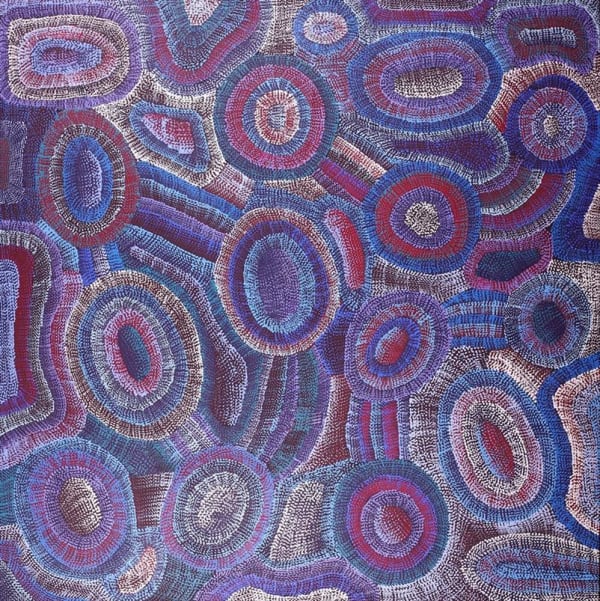Agnes Nampijinpa Brown, Ngapa Jukurrpa (Water Dreaming) - Puyurru, 2019