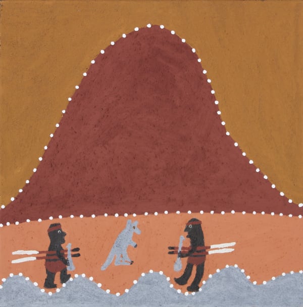 Shirley Purdie Untitled, 2021 ochre on canvas 45 x 45 cm 17 3/4 x 17 3/4 in