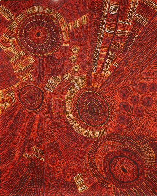 Priscilla Singer Ngura (Country), 2021 acrylic on linen 152 x 122 cm 59 7/8 x 48 1/8 in