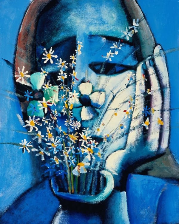 Charles Blackman The Blue Vase, 2018 archival pigment print on paper (framed) 90 x 72 cm (image size) 35 3/8 x 28 3/8 in Artist's Proof