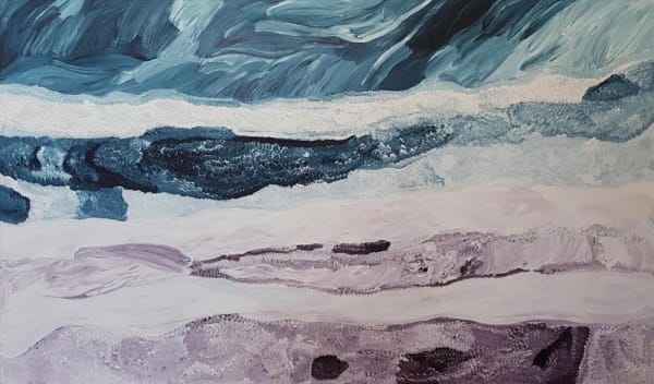 Amanda Jane Gabori Dibirdibi Morning Glory over Bentinck Island, 2018 acrylic on canvas 90 x 151 cm 35 3/8 x 59 1/2 in