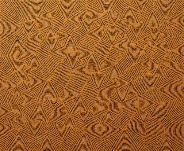 Tjulyata Kulyuru Tjukula/Waterholes, 2021 acrylic on linen 100 x 122 cm 39 3/8 x 48 1/8 in