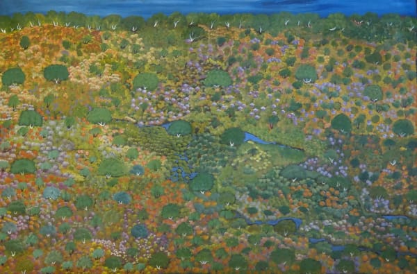 Ada Pula Beasley My Country , 2021 acrylic on linen 100 x 150 cm 39 3/8 x 59 1/8 in