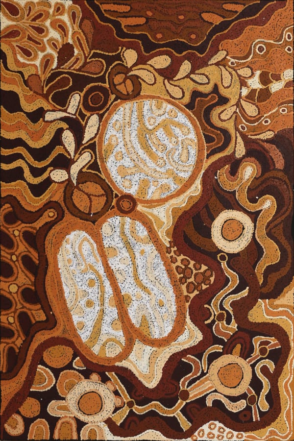Anita Pumani Antara - Maku Dreaming, 2019 acrylic on linen 122 x 82 cm 48 1/8 x 32 1/4 in