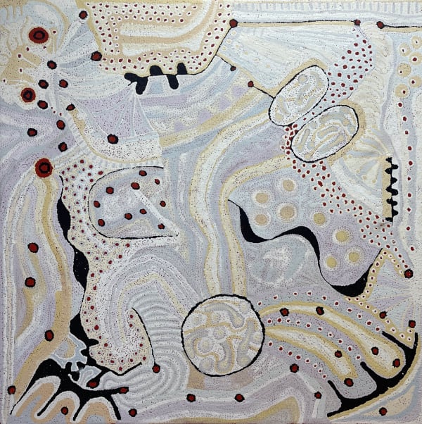 Anita Pumani Antara - Maku Dreaming, 2021 acrylic on linen 122 x 122 cm 48 1/8 x 48 1/8 in