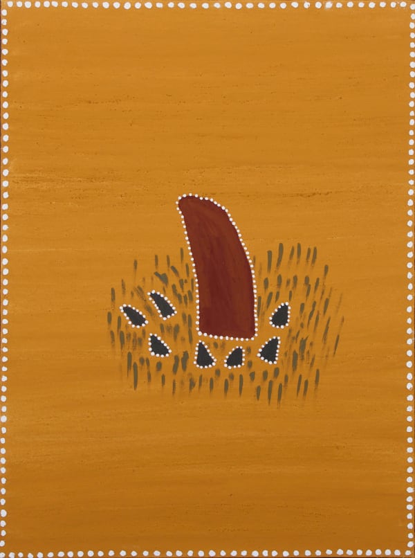 Kathy Ramsay Greenvale , 2021 acrylic and ochre on canvas 80 x 60 cm 31 1/2 x 23 5/8 in