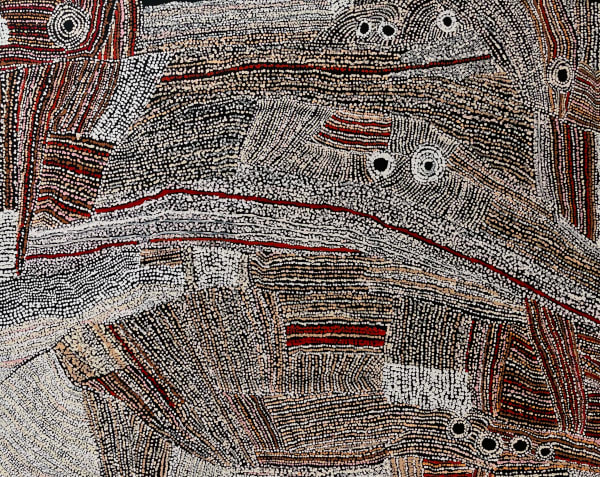 Daisy Barney Ngura (Country), 2022 acrylic on linen 122 x 152 cm 48 1/8 x 59 7/8 in