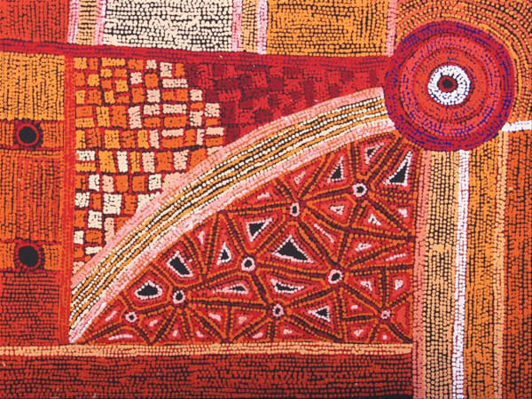 Raylene Walatinna Ngayuku Ngura (My Country), 2019 acrylic on linen 91 x 122 cm 35 7/8 x 48 1/8 in