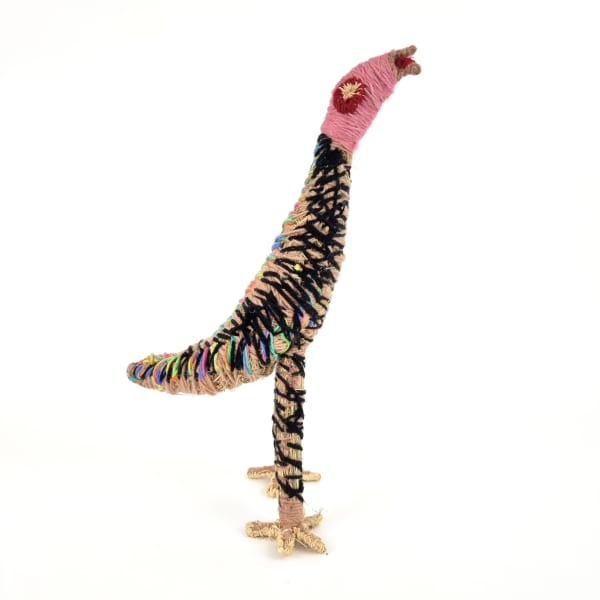 Erica Shorty Tjulpu (Bird), 2022 tjanpi (grass), acrylic wool. raffia 41 x 25 x 15 cm 16 1/8 x 9 7/8 x 5 7/8 in