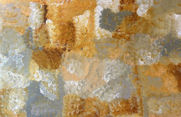 Janet Golder Kngwarreye, Bush Yam Alhalkere Country , 2025