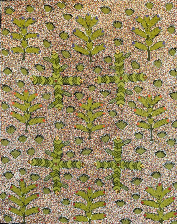 Beverly Pula Luck My Mother's Country- Beverly Pula Luck , 2025 acrylic on linen 76 x 61 cm 29 7/8 x 24 in