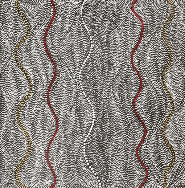 Marshall Jangala Robertson, Watiya-warnu Jukurrpa (Seed Dreaming) , 2025