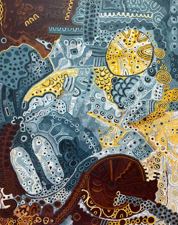 Anita Pumani Antara - Maku Dreaming, 2024 Synthetic polymer paint on linen 152 x 122 cm 59 7/8 x 48 in