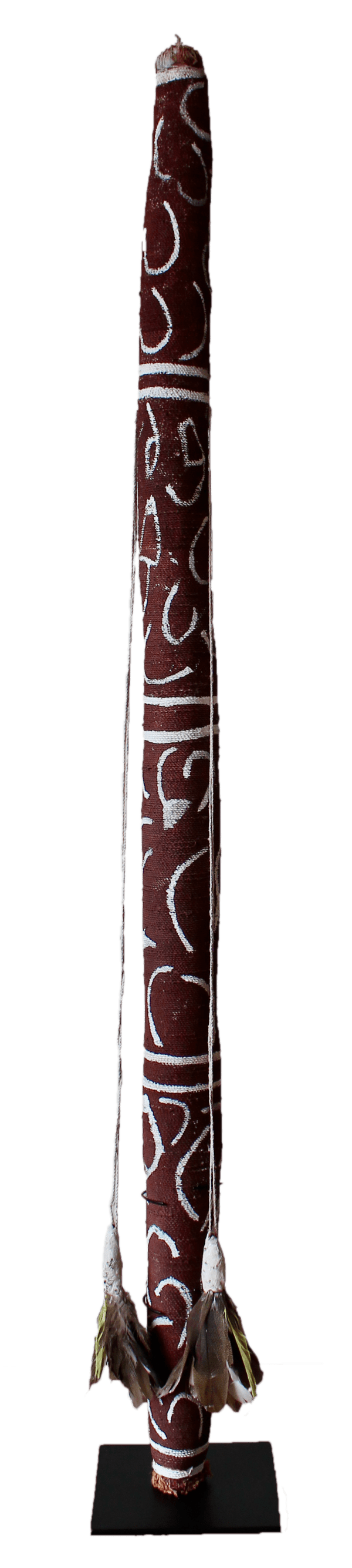 Jack Nawilil Namarrorddo a Profane Spirit, 2015 paperbark, natural fibres, ochre 165 x 10 cm 65 x 4 in