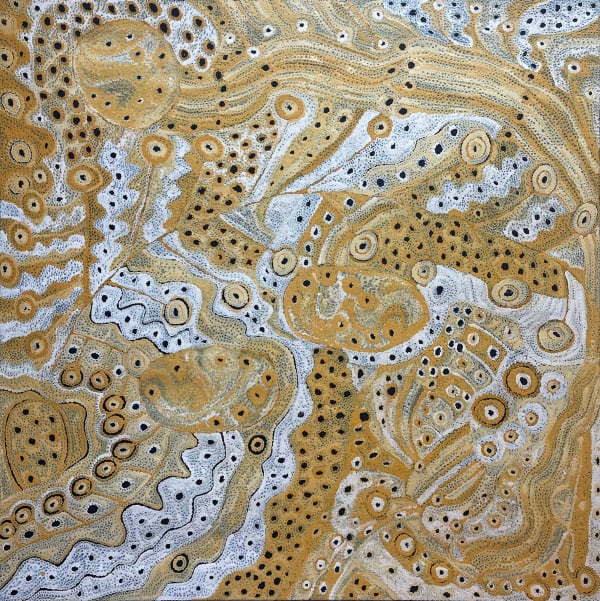 Anita Pumani Antara - Maku Dreaming, 2022 acrylic on linen 122 x 122 cm 48 x 48 in