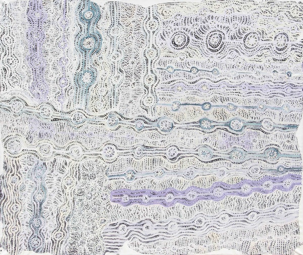 Maringka Burton Anamaruku Tjuta (Many Caterpillars), 2020 acrylic on canvas 167 x 198 cm 65 3/4 x 78 in