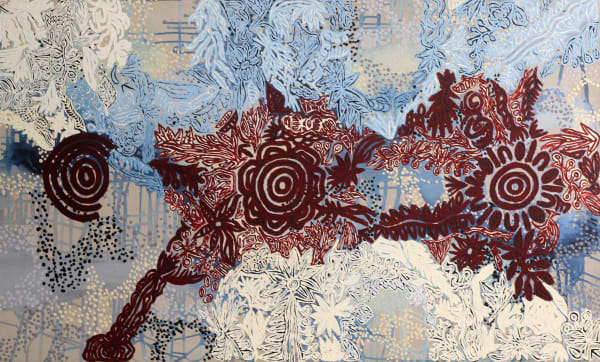 Candy Nelson Nakamarra Kalipinypa, 2020 acrylic on linen 91 x 152 cm 35 7/8 x 59 7/8 in