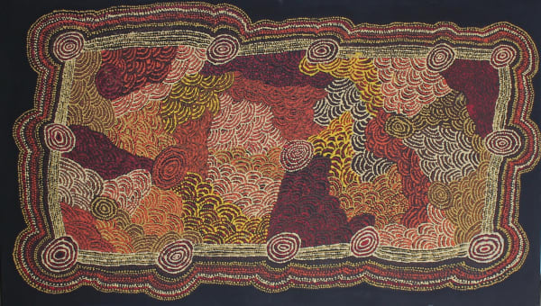 Tjariya Nungalka Stanley Minyma Kutjara, 2010 acrylic on canvas 100 x 170 cm 39 3/8 x 66 7/8 in