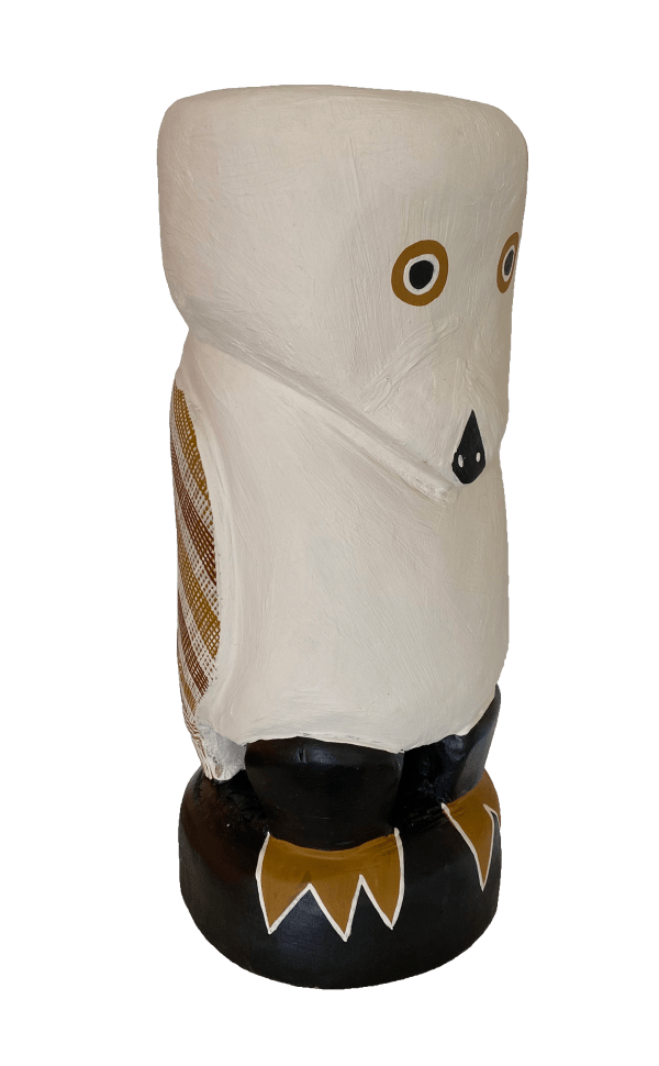 Djul'djul Gurruwiwi Worrwurr - Dhuḏuthuḏu, 2022 ochres on wood 34 x 15 x 15 cm 13 3/8 x 5 7/8 x 5 7/8 in