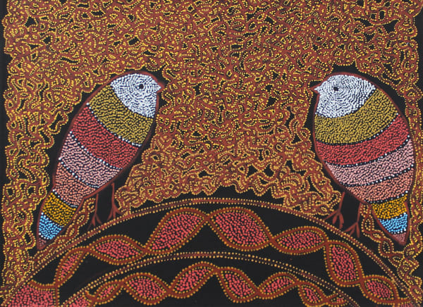 Geraldine Napangardi Granites, Jurlpu kuja kalu nyinami Yurntumu-wana (Birds that live around Yuendumu), 2024